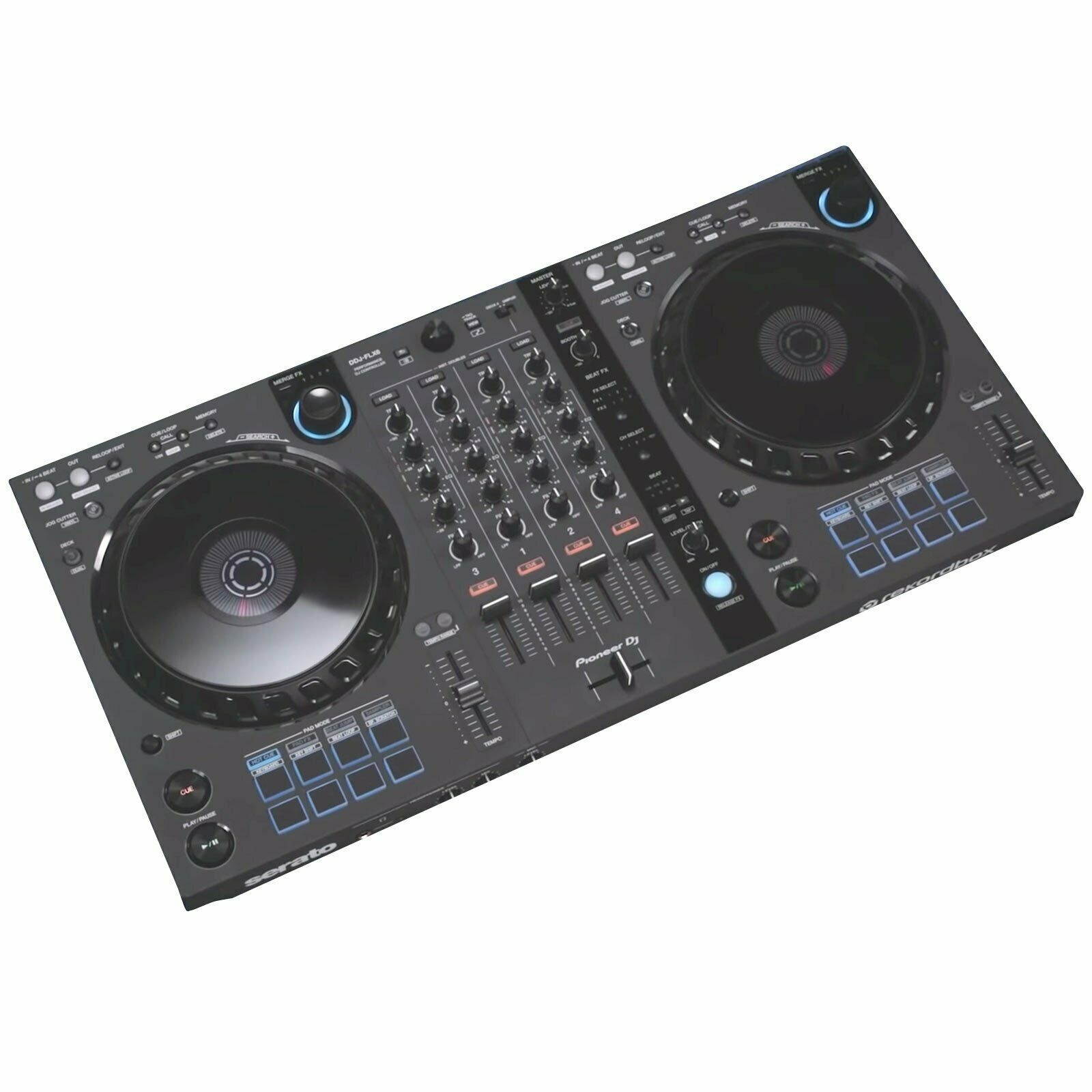 Pioneer DDJ-FLX6 rekordbox Serato Software DJ Controller w Monitor Speakers Pack