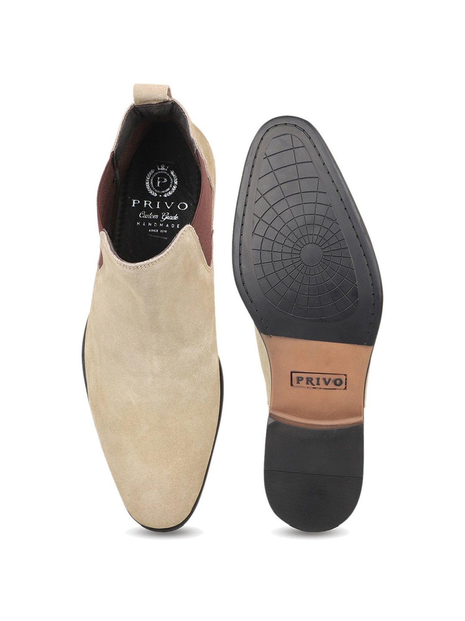 Privo by Inc.5 Men's Beige Chelsea Boots