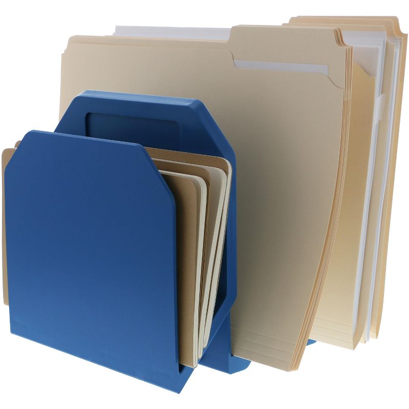 Bostitch Konnect Plastic 3-Piece File Organizer KT-3FOLDER-BLUE