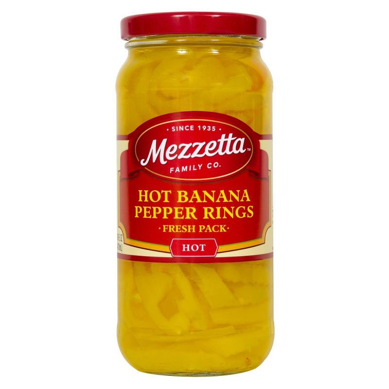 Mezzetta Hot Banana Pepper Rings - 16oz