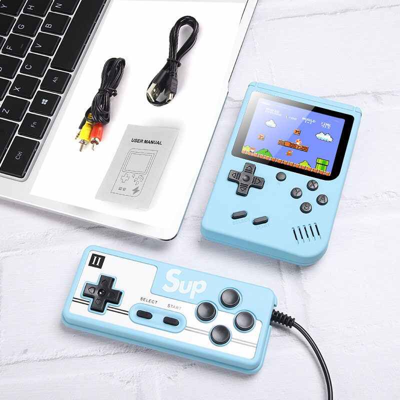 500 IN 1 Gameboy Retro Video Game Console Handheld Game Portable Pocket Game Console 3.0 Inch Mini Handheld Player for Kids Gift  (BLUE)
