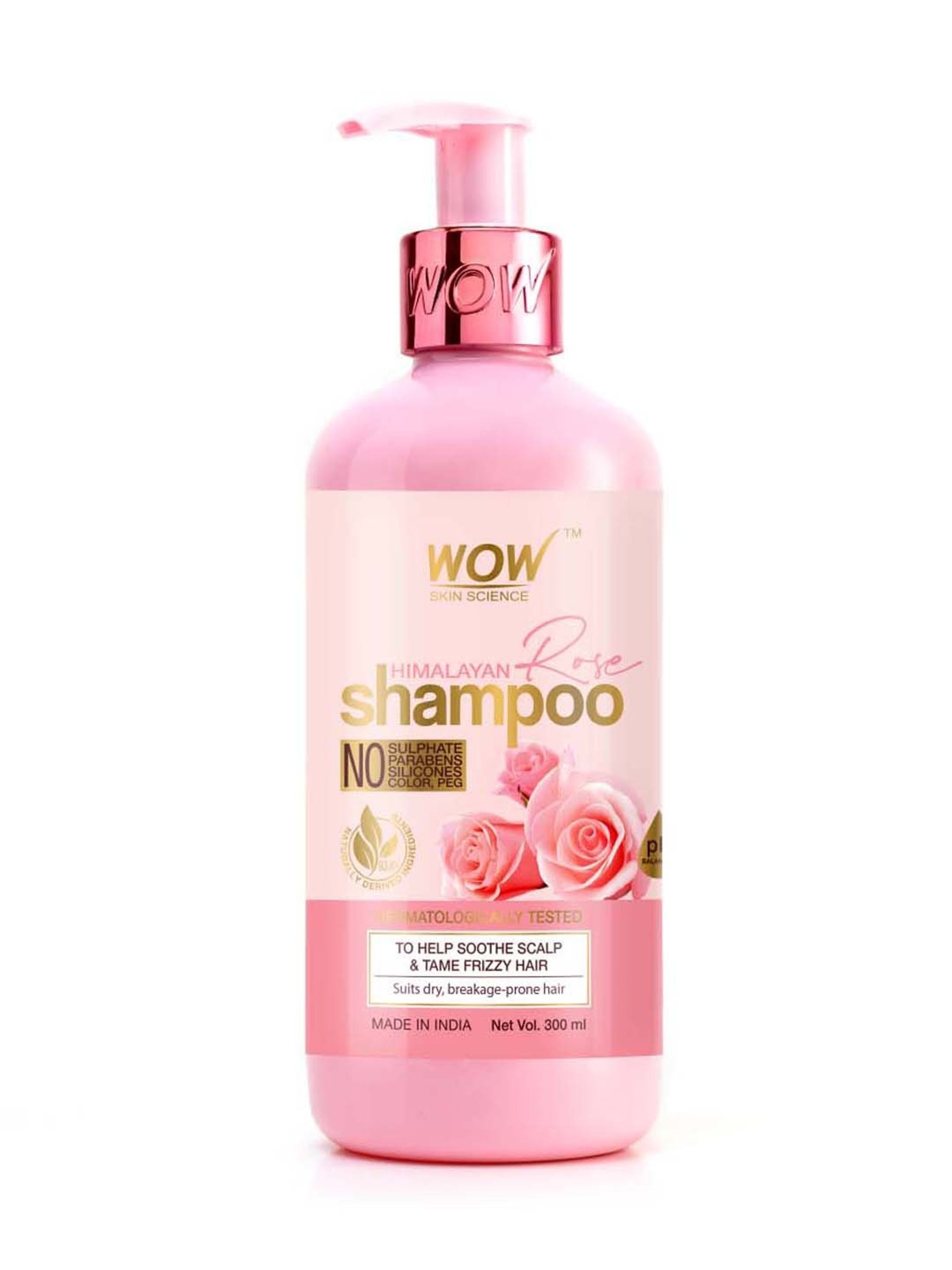 Wow Skin Science Himalayan Rose Shampoo - 300 ml
