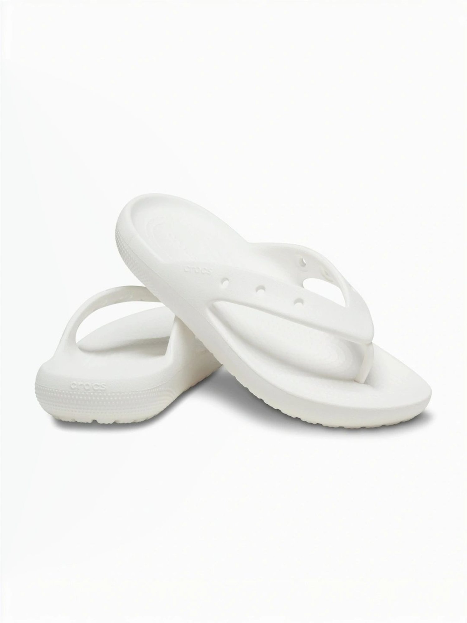 Crocs Men's Classic White Flip Flops