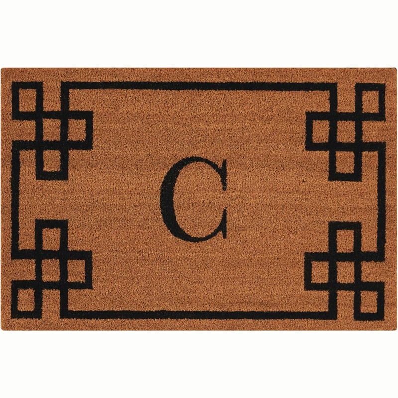 Nourison Elegant Entry "C" Natural Doormat EECMC 2' x 3'