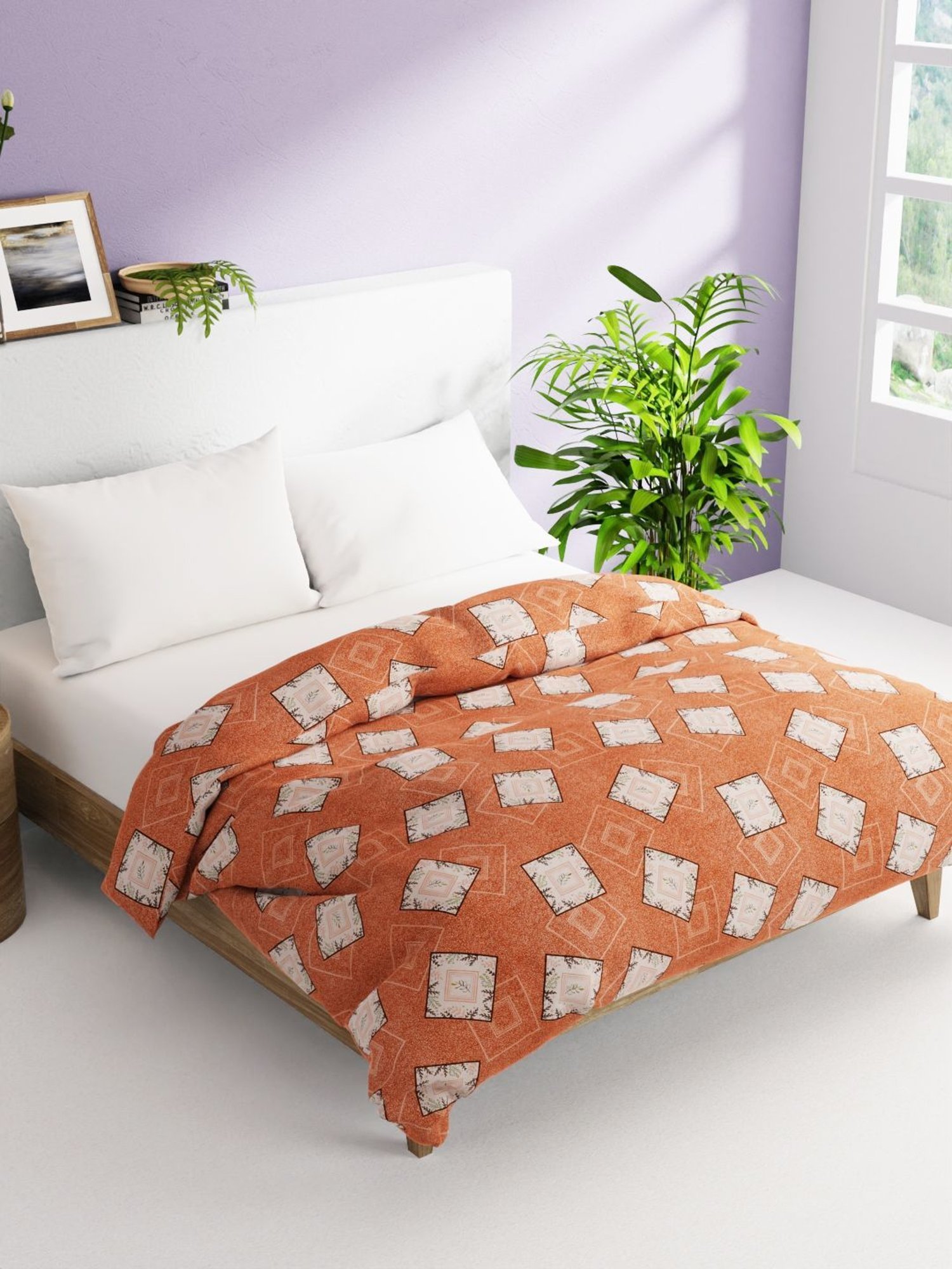 Bianca Victoria-Winter Rust 250 GSM Cotton Super Soft Double Comforter