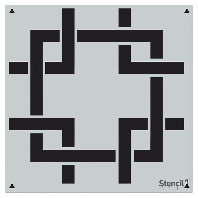 Stencil1 Square Lattice Repeating - Wall Stencil 11" x 11"