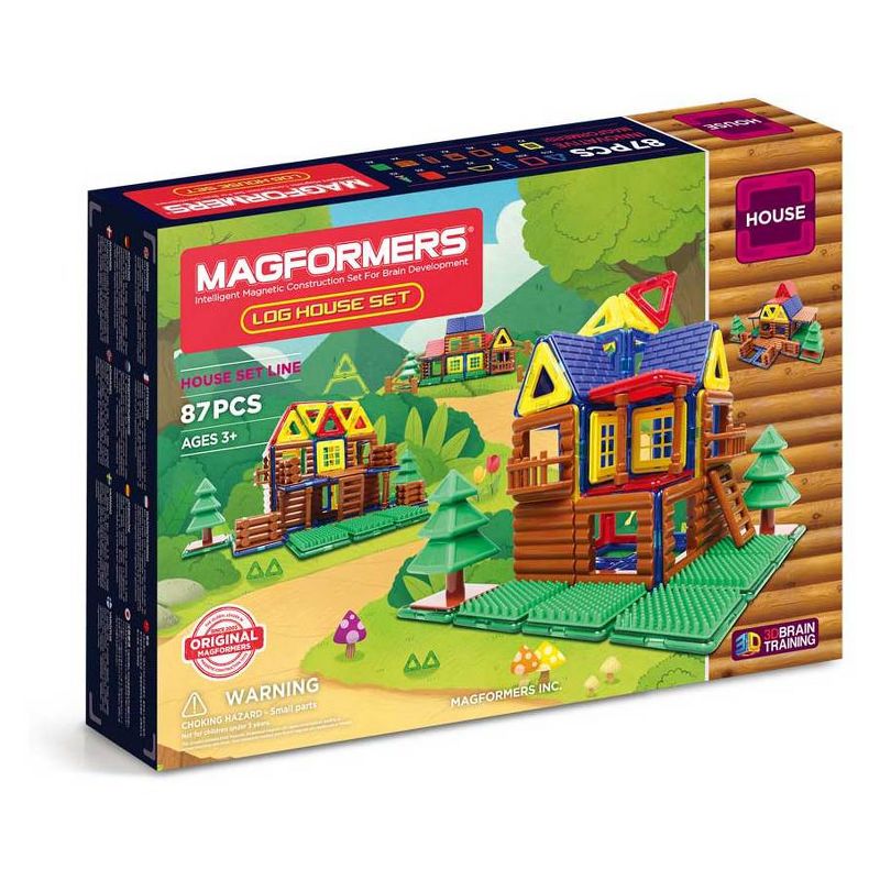 Magformers Log Cabin Building Set - 87pc