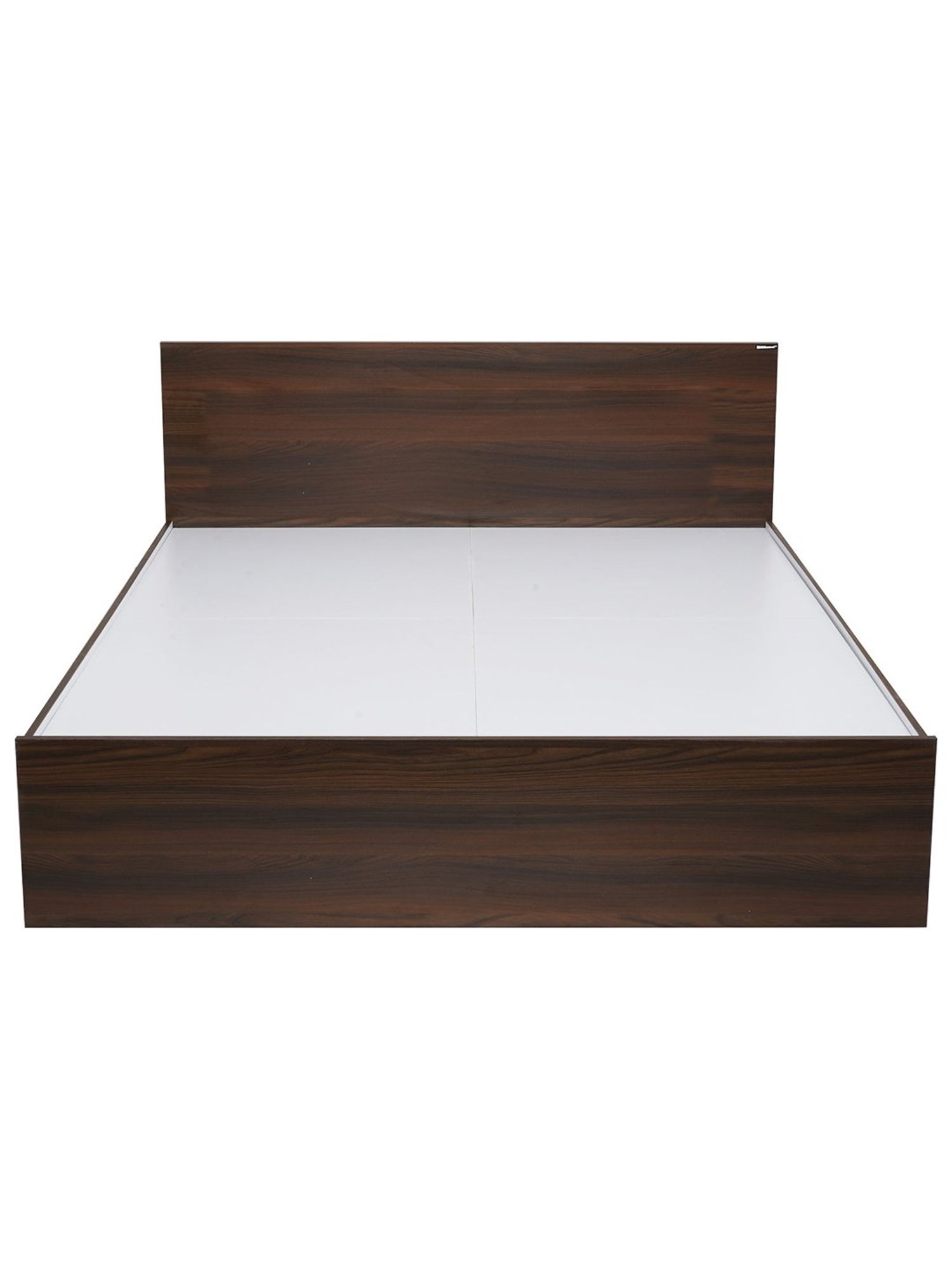 Nilkamal Arthur Walnut Brown Engineered Wood Queen Bed without Storage