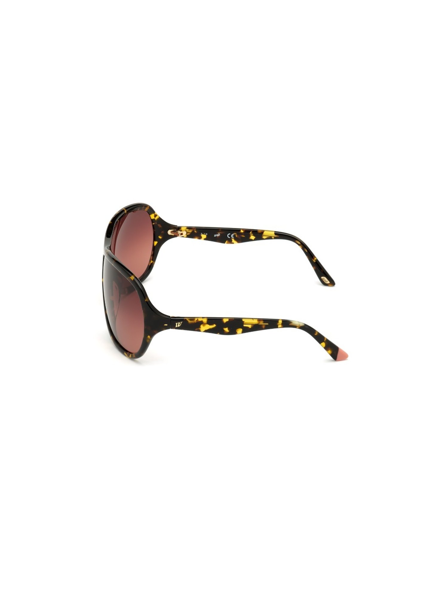 WEB EYEWEAR Brown Oversize Irregular Sunglasses for Women