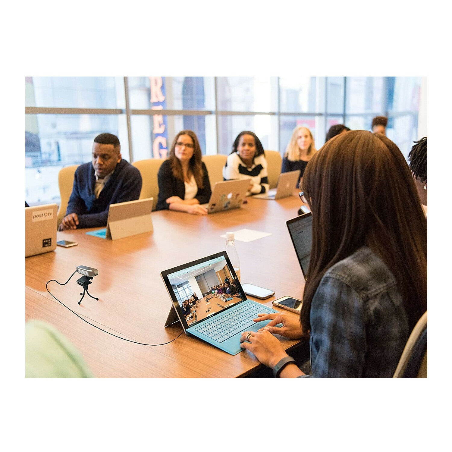 Vidpro CM-HD 1080p HD Video Conferencing USB Webcam with Microphone and Tripod