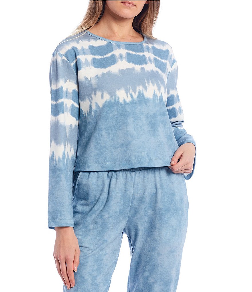 Lily Star Tie-Dye Long Sleeve Pullover Top