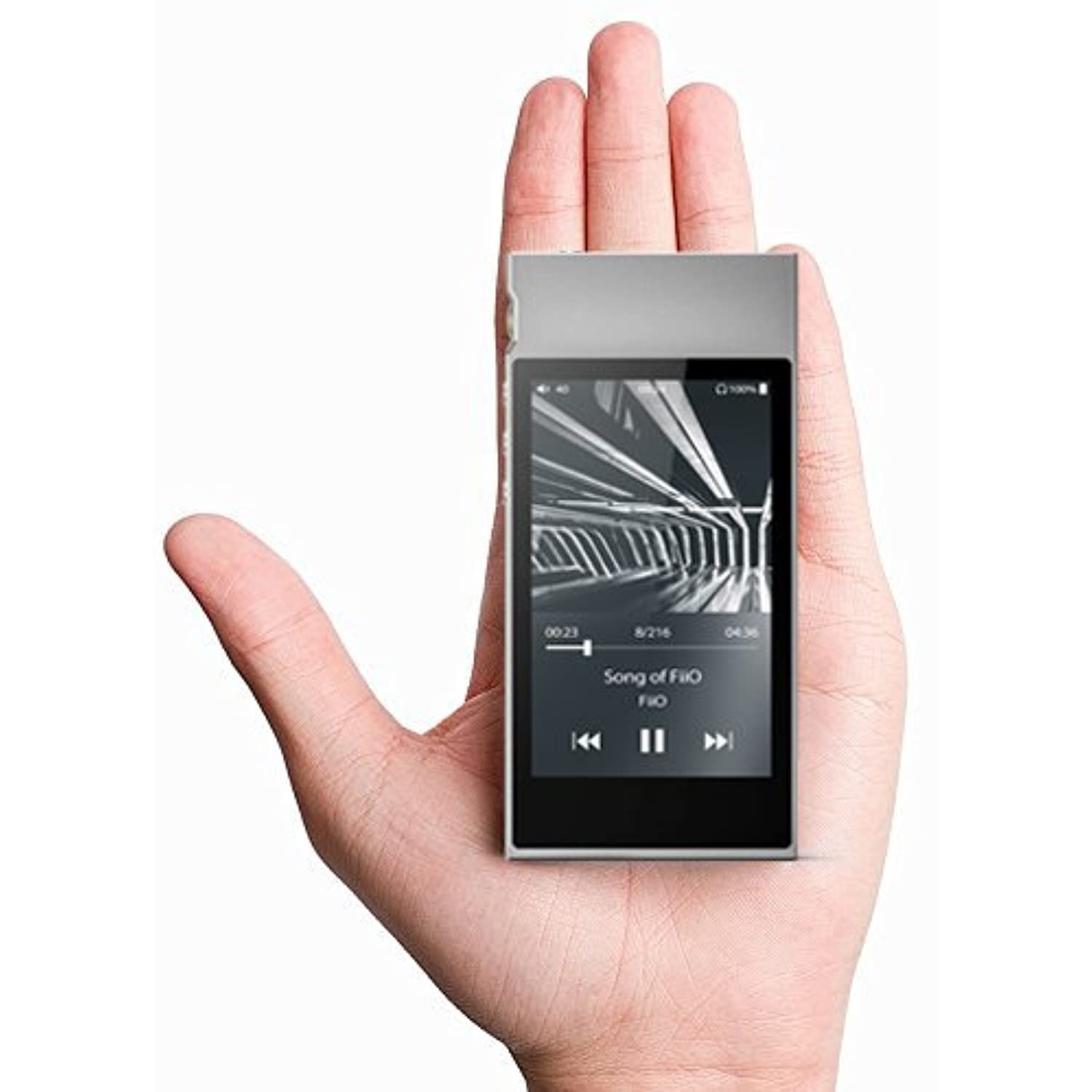 FiiO M7 High Resolution Lossless Music Player with aptX, aptX HD, LDAC HiFi Bluetooth, FM Radio and Full Touch Screen (Silver) &hellip;