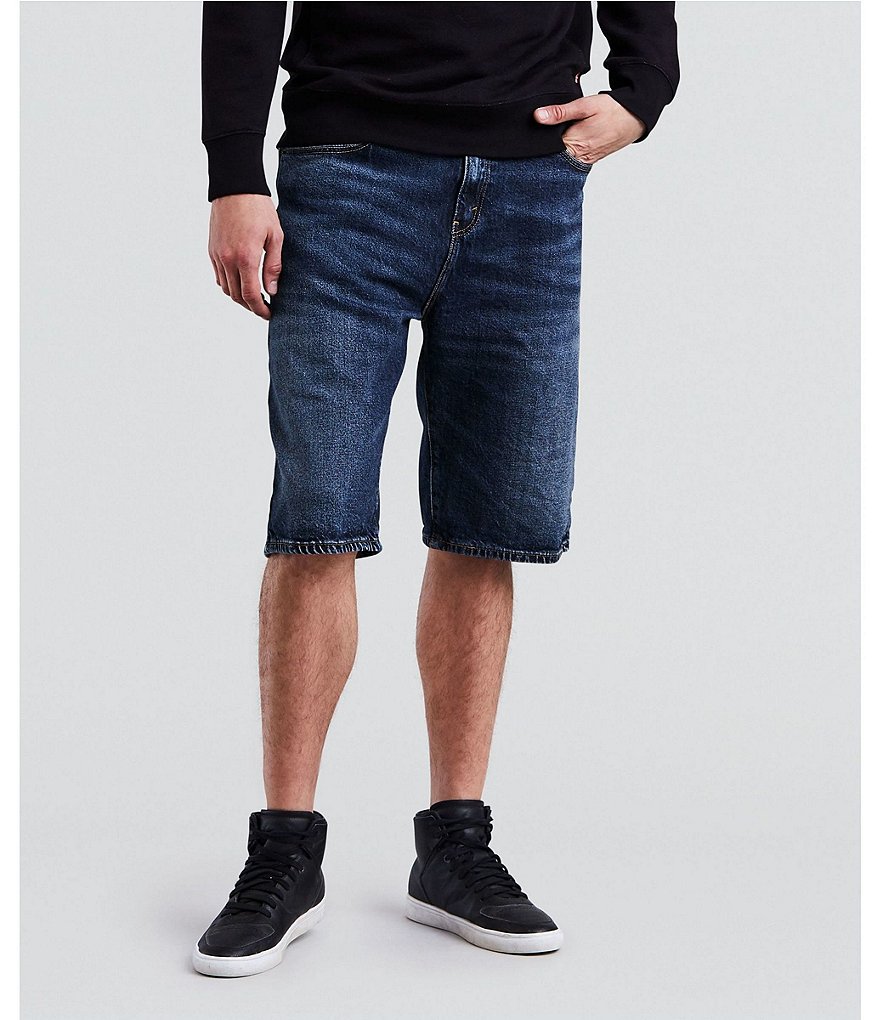 Roundtree & Yorke Big and Tall Performance 9#double; and 11#double; Inseam Flat Front Herringbone Print Shorts