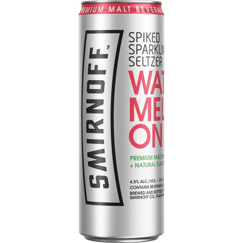 Smirnoff Watermelon Spiked Sparkling Seltzer - 6pk/12 fl oz Slim Cans