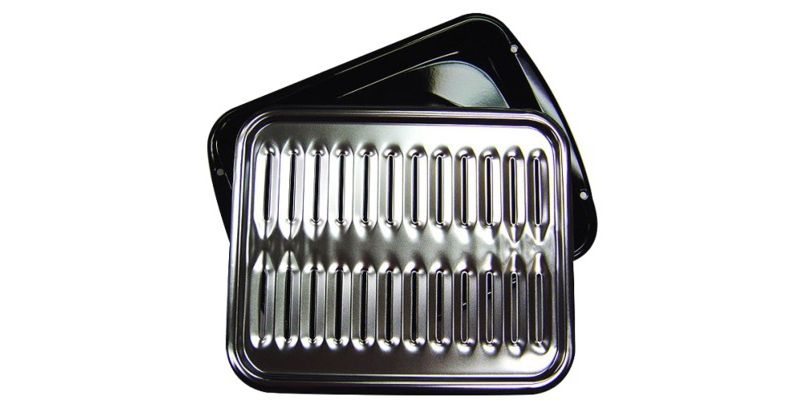 Range Kleen Broiler Pan - Black/ Chrome