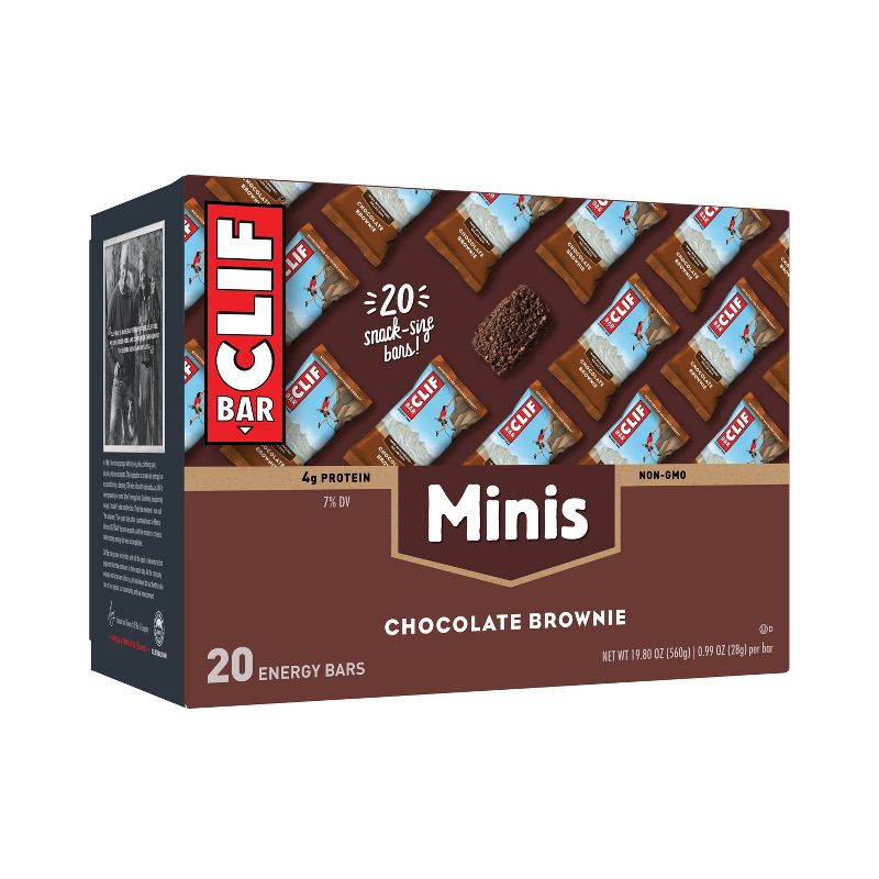 CLIF Bar Chocolate Brownie Energy Bar Minis - 19.8oz/20ct