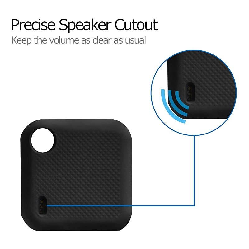 2 Pack  Silicone Case Compatible for New Tile Pro 2020 2018 with Keychain AntiScratch Lightweight Soft Protective Sleeve Skin Cover Device Not IncludedBlackWhite