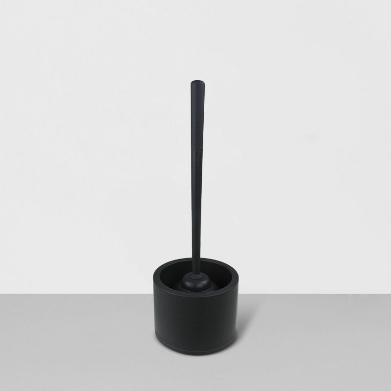 Deluxe Aluminum Handle Toilet Brush with Fully Removable Liner White - Bath Bliss