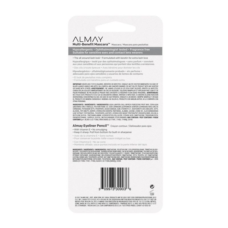 Almay Multi-Benefit Mascara Eyeliner Pack - 503 Black