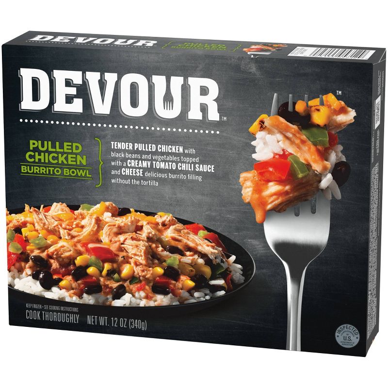 Devour Frozen Pulled Chicken Burrito Bowl - 12oz