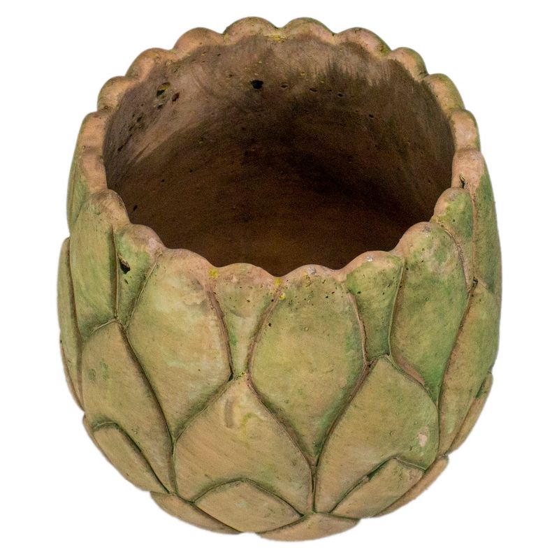 Napa Home & Garden 6" Brown and Green Weathered Artichoke Planter