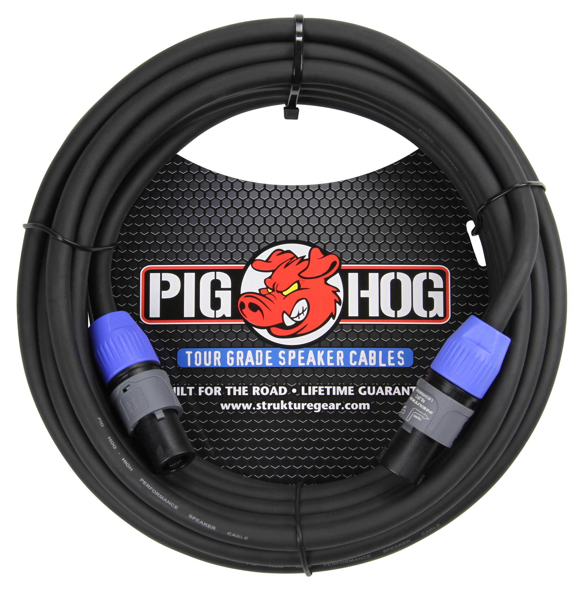 Pig Hog 100-Foot Speaker Cable, Speakon To Speakon