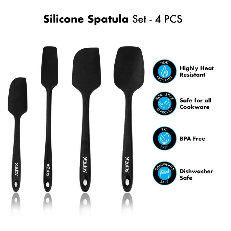 Zulay Kitchen Heat Resistant Spatula Set