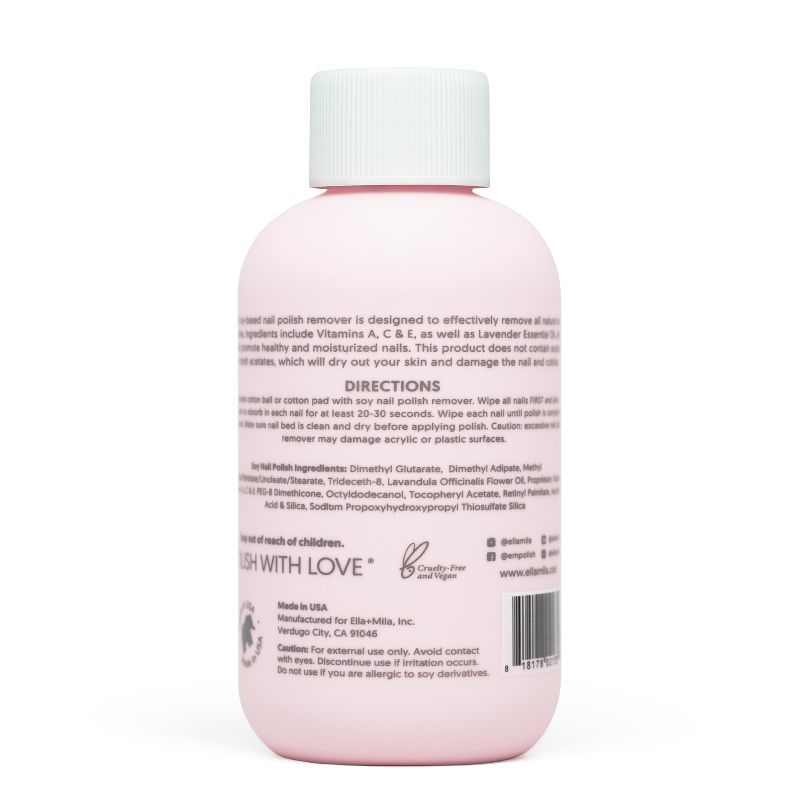ella+mila Soy Nail Polish Remover - 4 fl oz