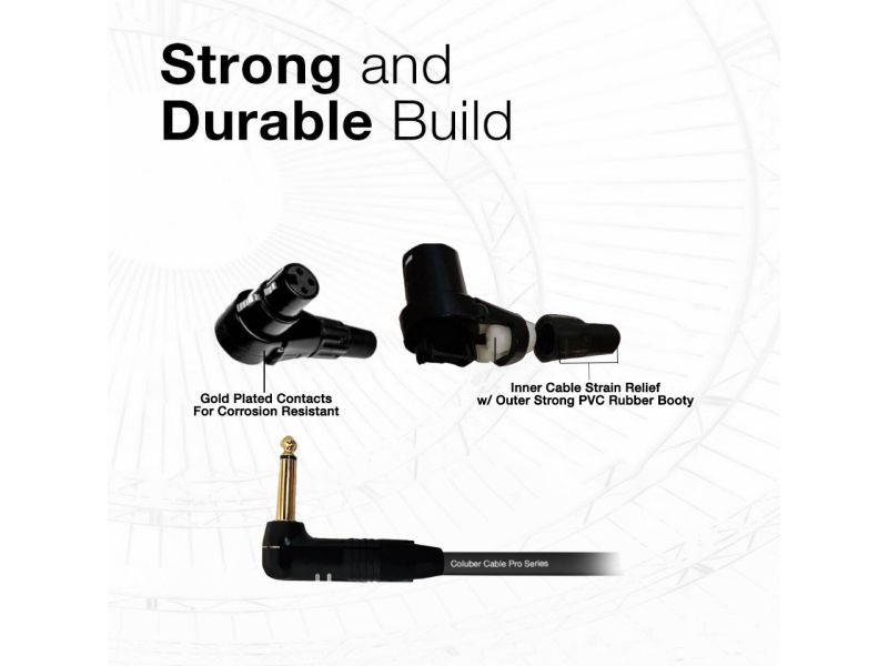 15'ft Mini XLR Male 3P to XLR-Female 3Pin Plug Pro Mic Premium Audio Cable AUX