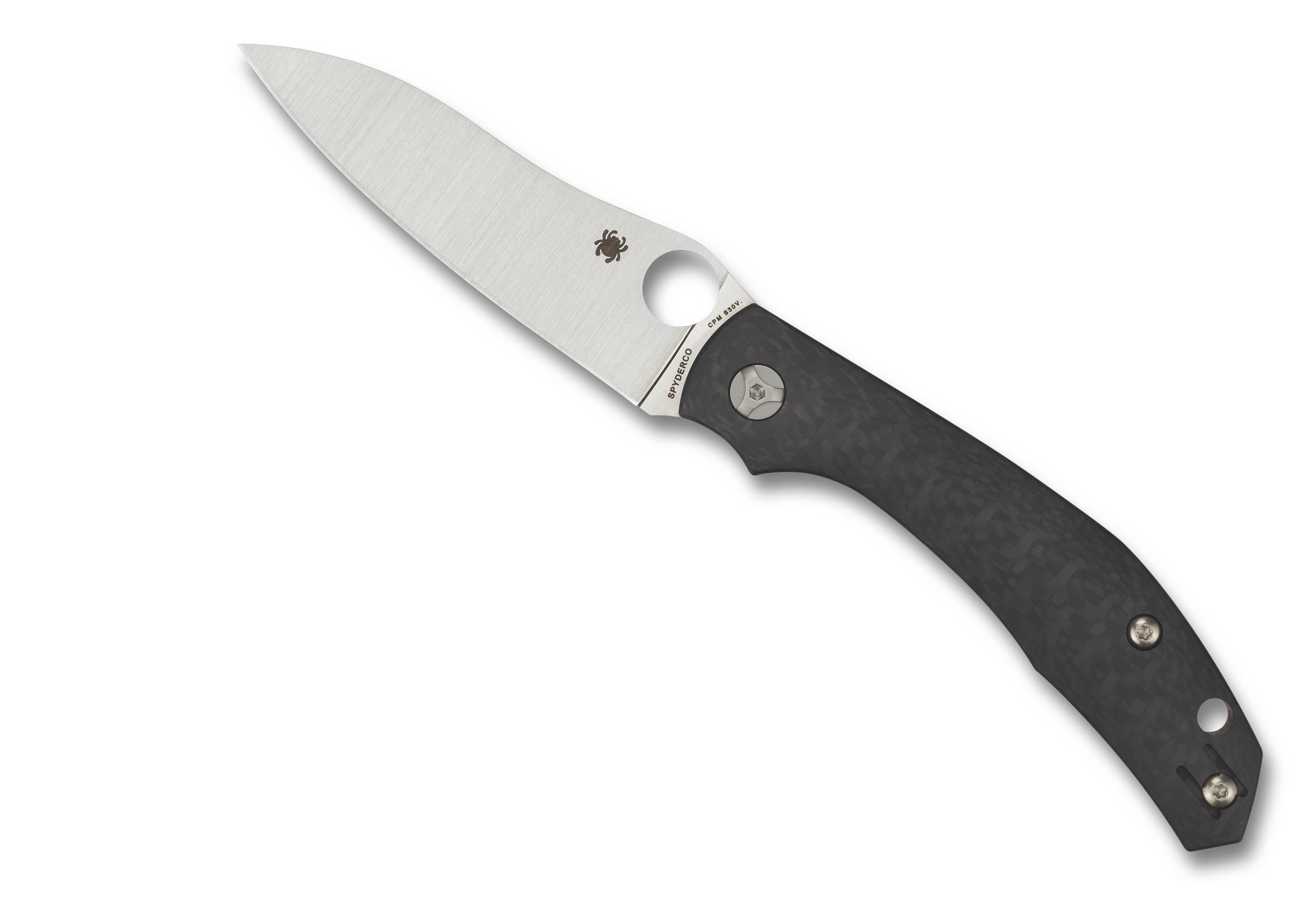 Spyderco Kapara Folder 3.6 in Plain Carbon Fiber Handle