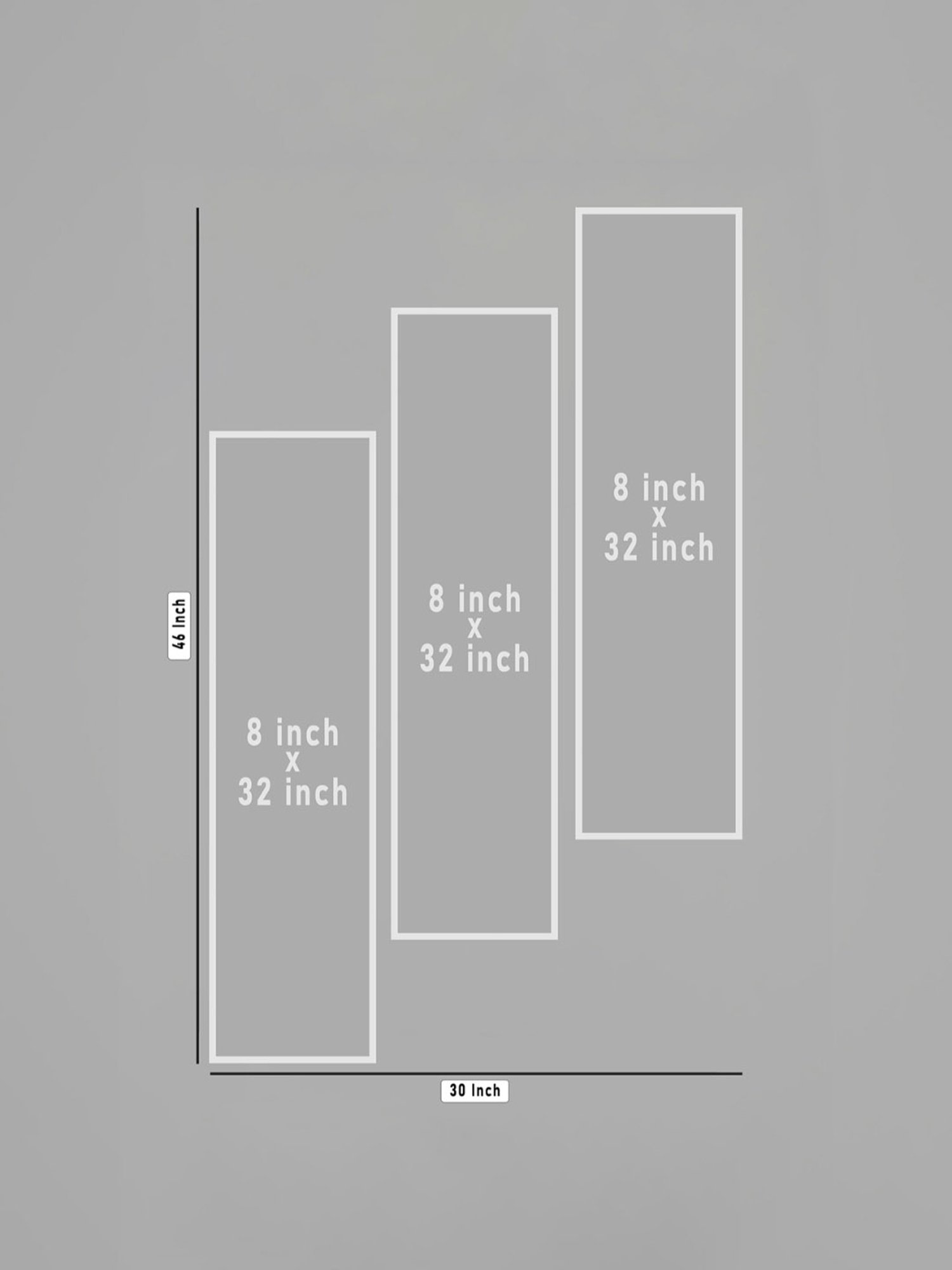 Art Street Modern Printed Blue Engineered Wood Wall Art (Set of 3)