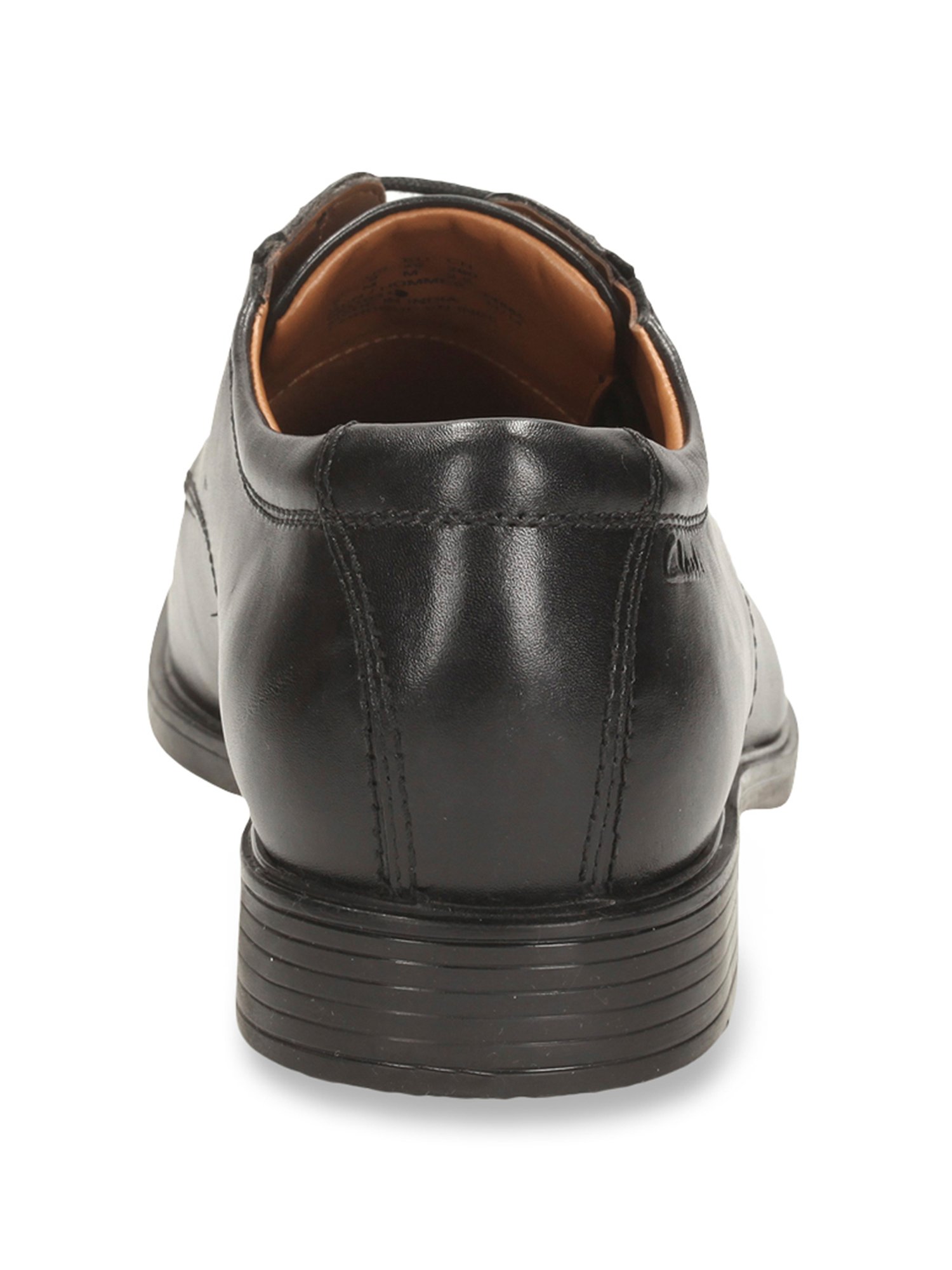 Clarks Men's Tilden Walk Black Derby Shoes