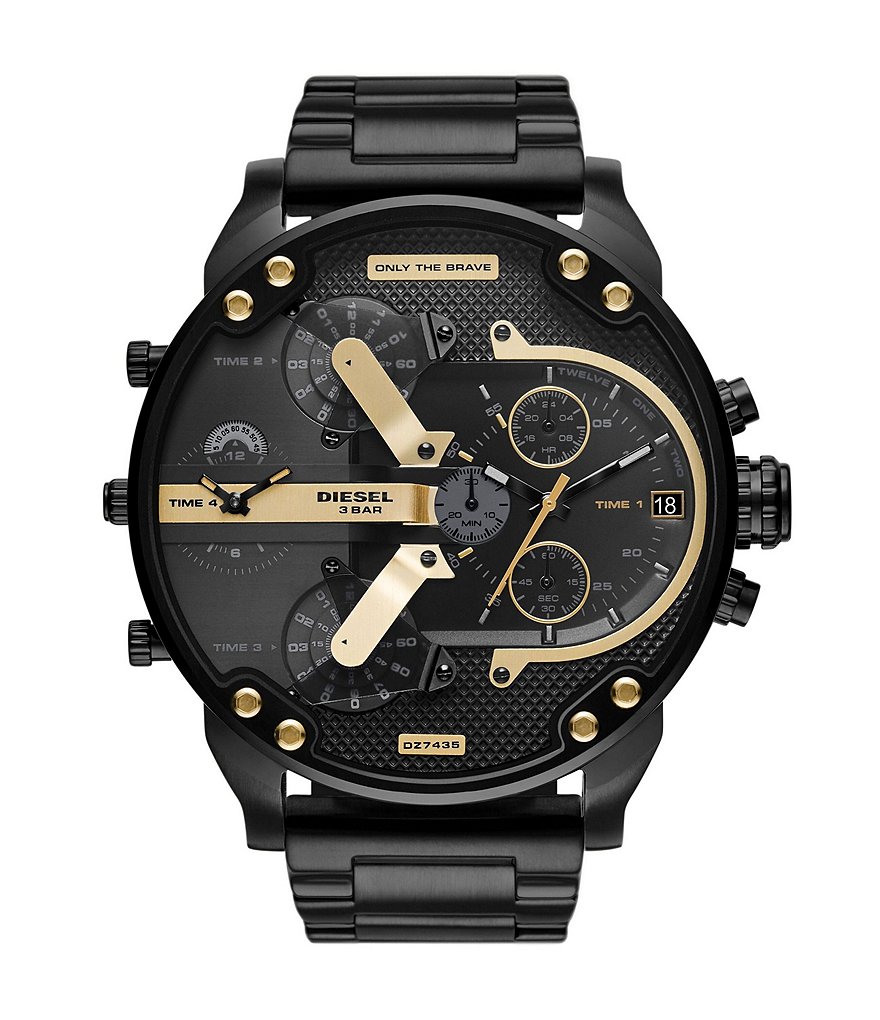 Diesel Mr Daddy 2.0 Chronograph Black Stainless Steel Watch