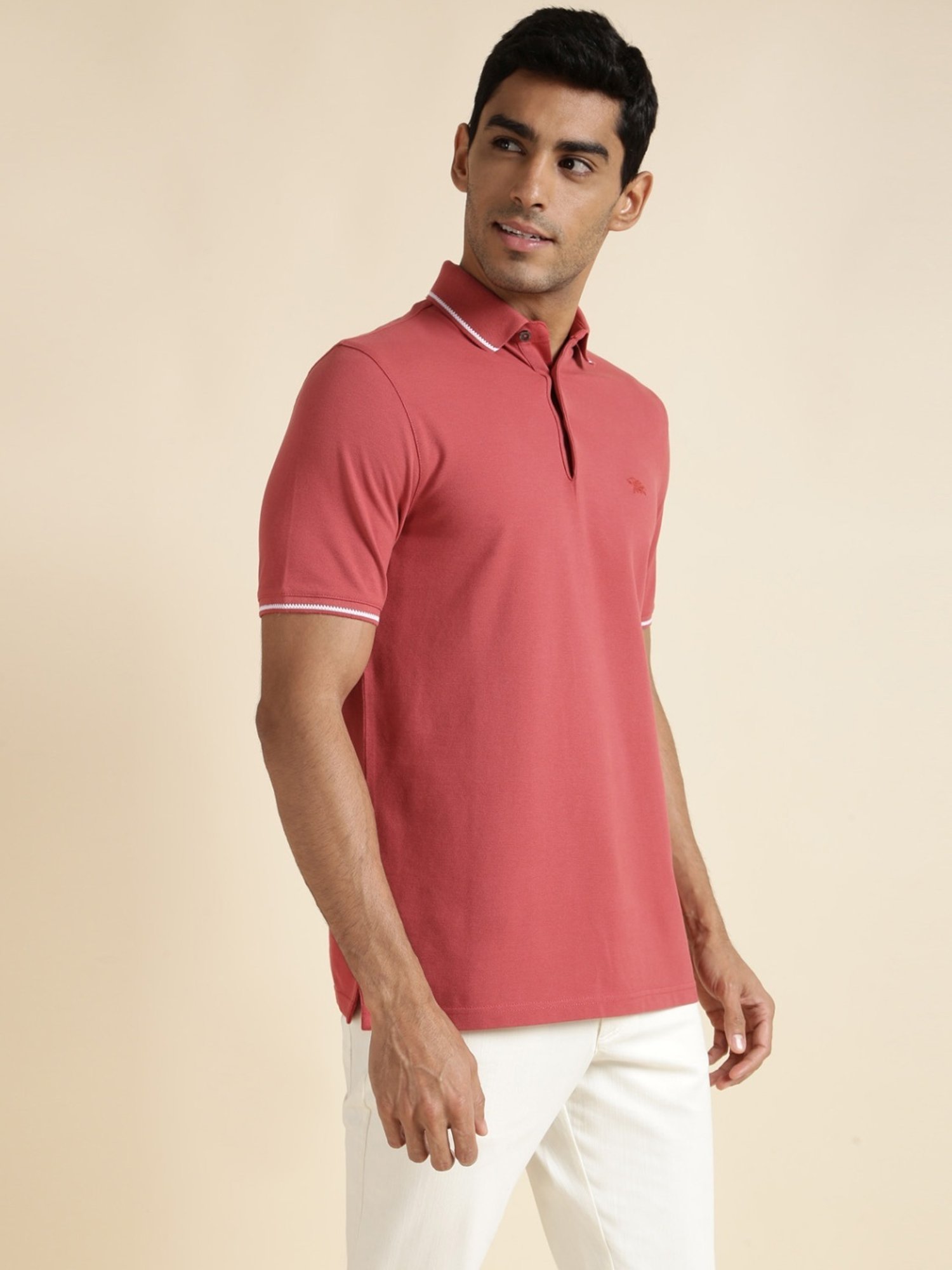 Andamen Red Regular Fit Polo T-Shirt