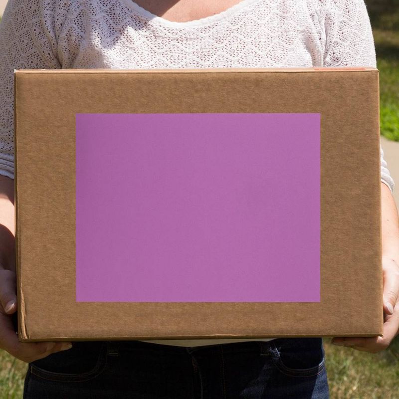 JAM Paper Shipping Labels 8.5" x 11" 10ct - Purple
