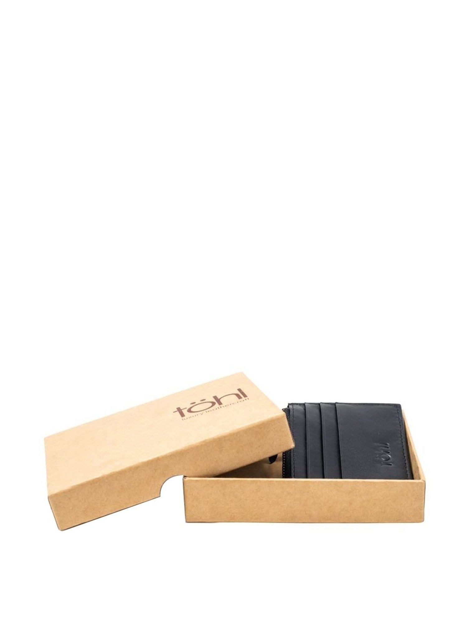 Tohl Black Casual Leather Wallet for Men