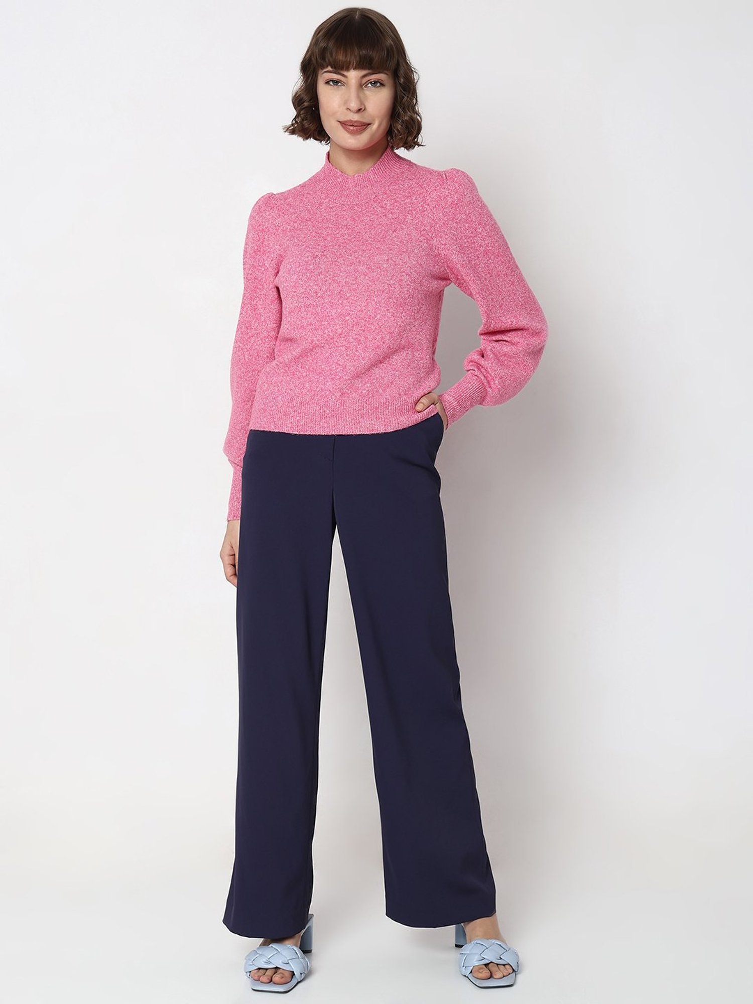 Vero Moda Pink Regular Fit Pullover