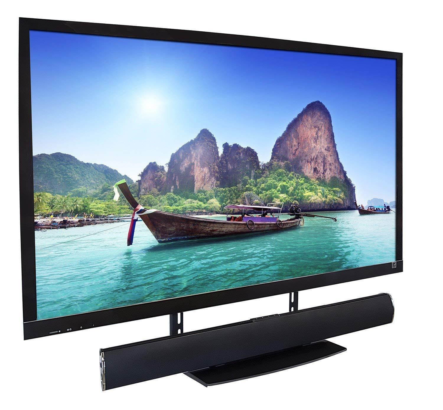 Mount-It TV Wall Mount Shelf Bracket Under TV for Cable Box, DVD Player, Stereo AV Components Shelf,Black