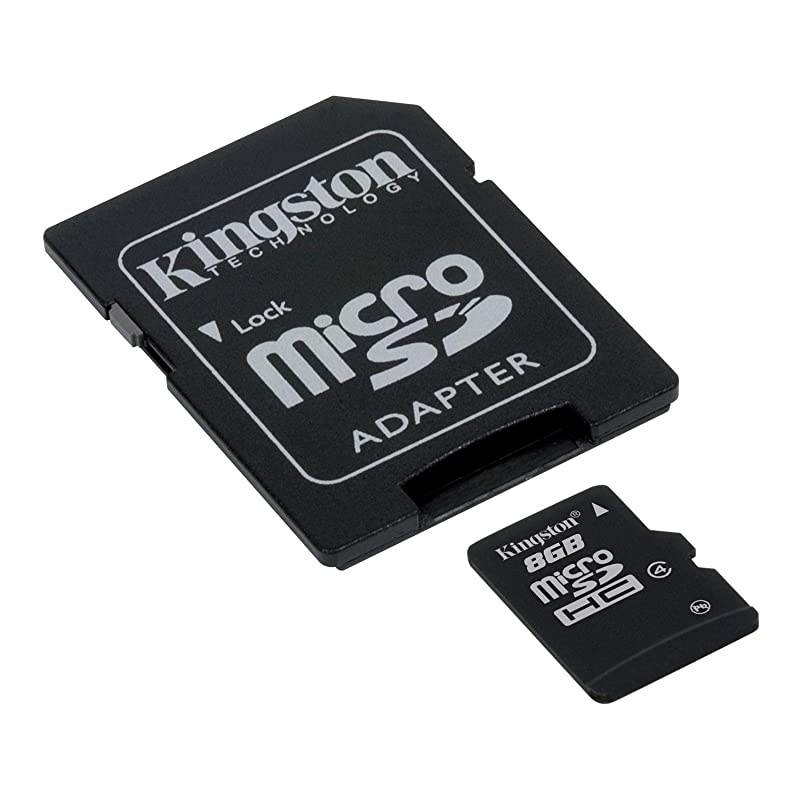 8 GB microSDHC Class 4 Flash Memory Card SDC48GBBlack