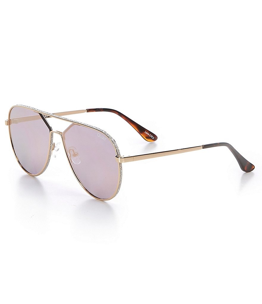Quay Australia Hold Please Aviator Sunglasses