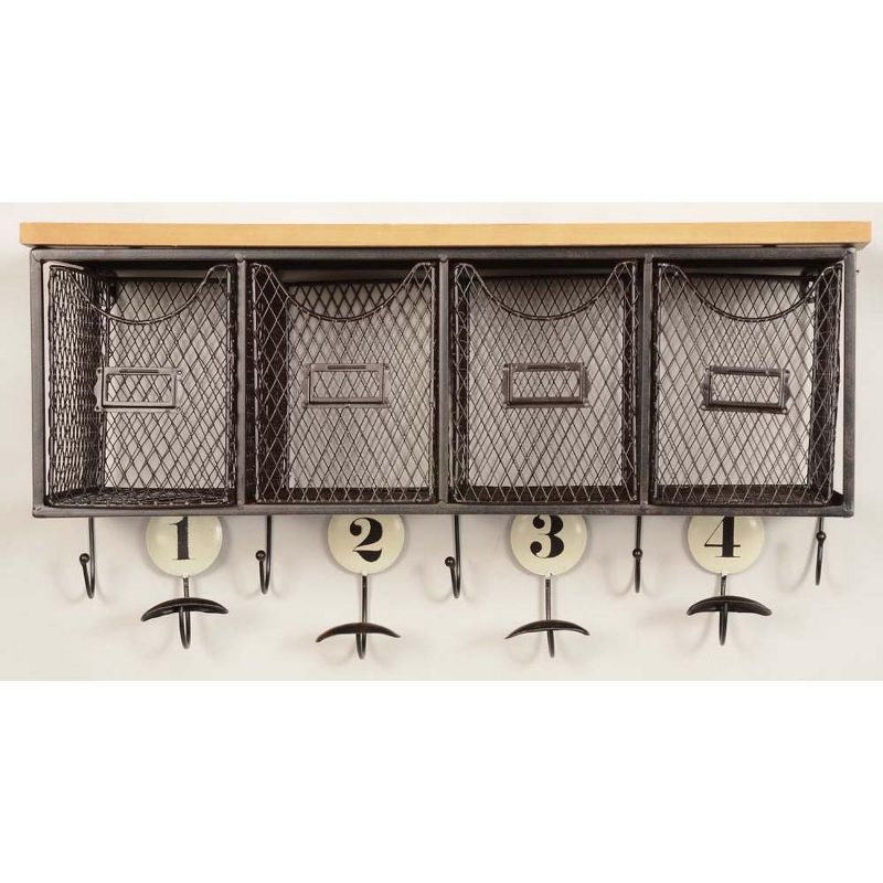 Linon Four Basket Wall Organizer