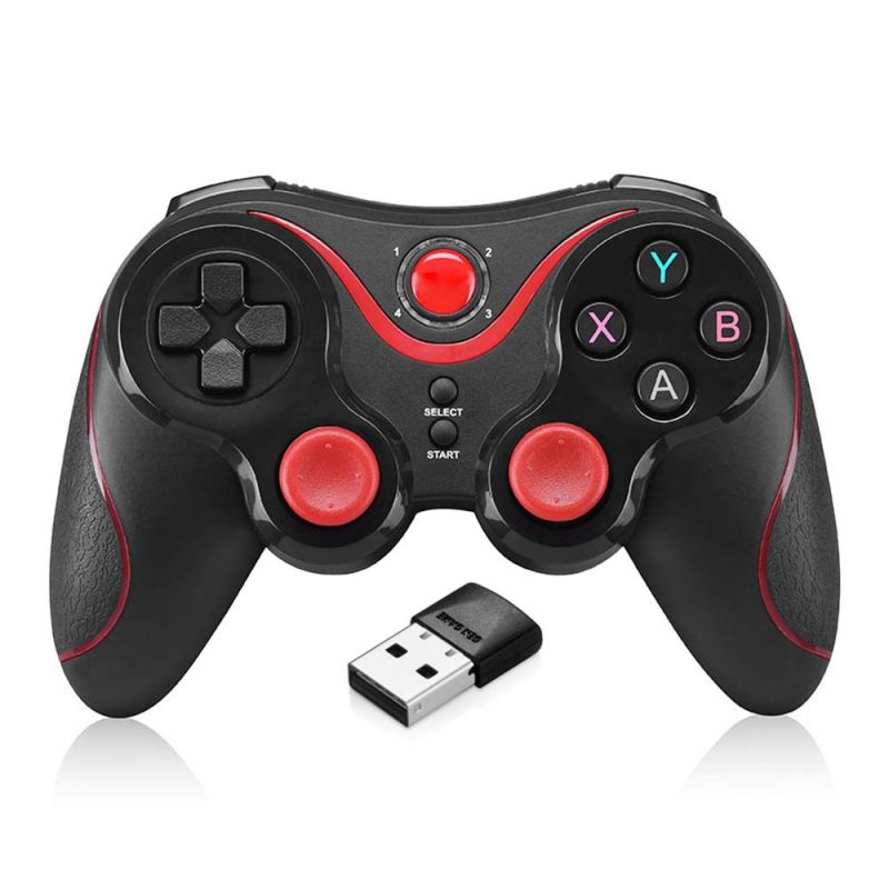 Game Controller GEN GAME X3 Wireless Bluetooth Gamepad Joystick with Wireless Receiver for iOS/ Android Smartphone/ Tablet/ Smart TV/ TV box/ Windows PC