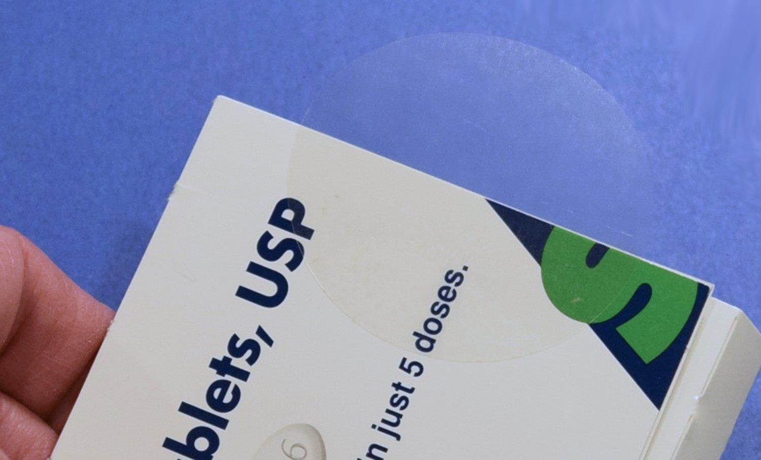 Clear Round Labels Seals Stickers 2" Circle 500 Roll #2CIR