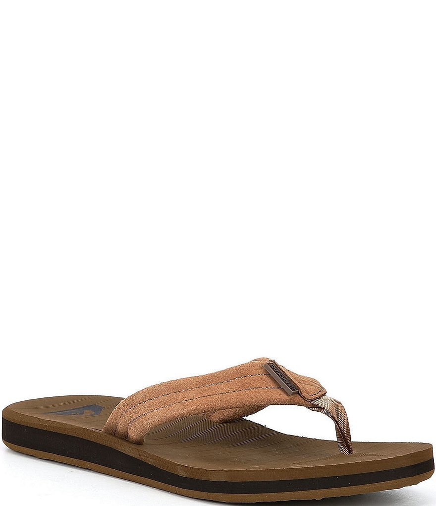 Quiksilver Men's Carver Suede Flip Flops