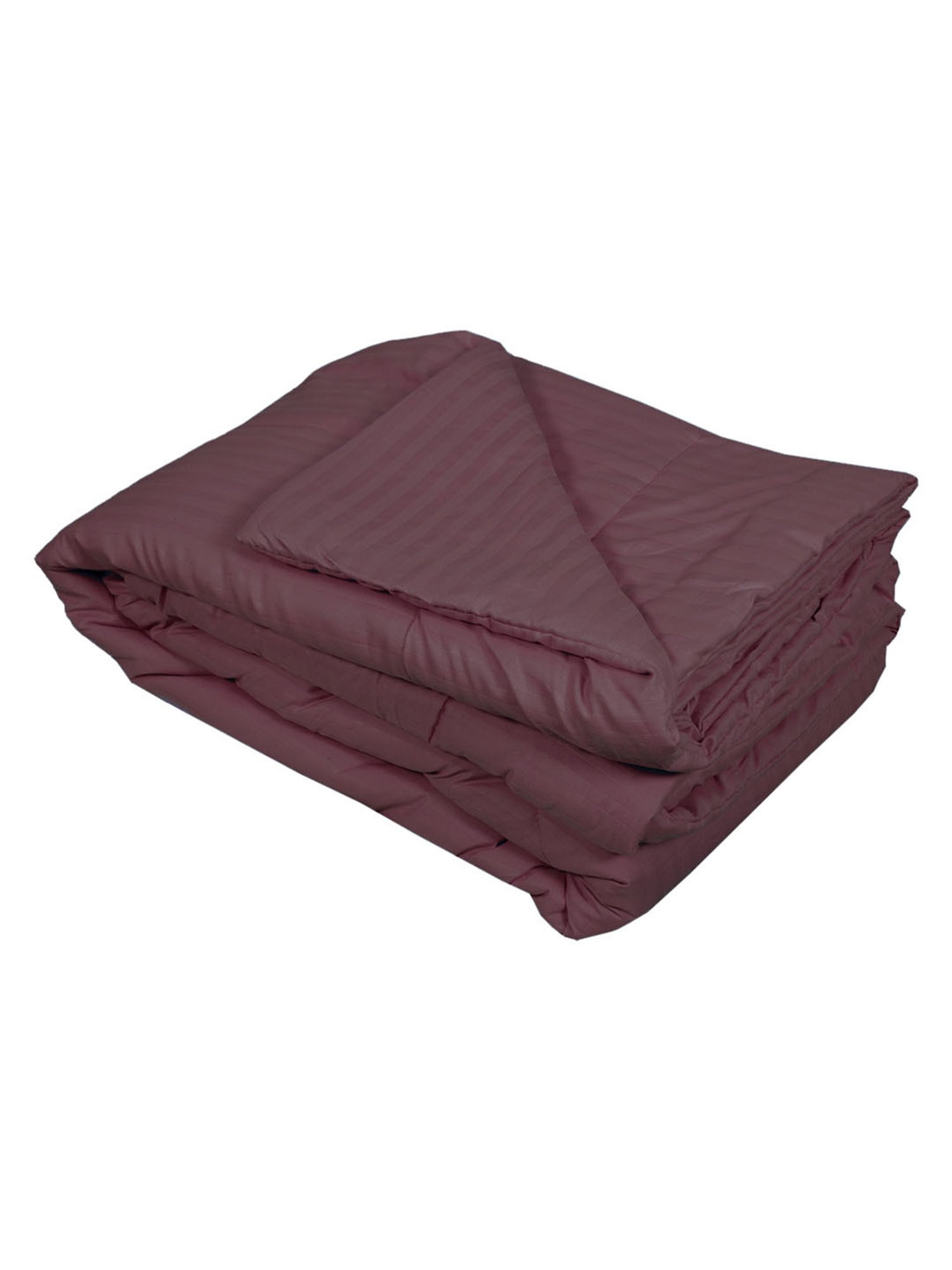 Romee Maroon Microfibre Stripes Blankets Quilts and Dohars