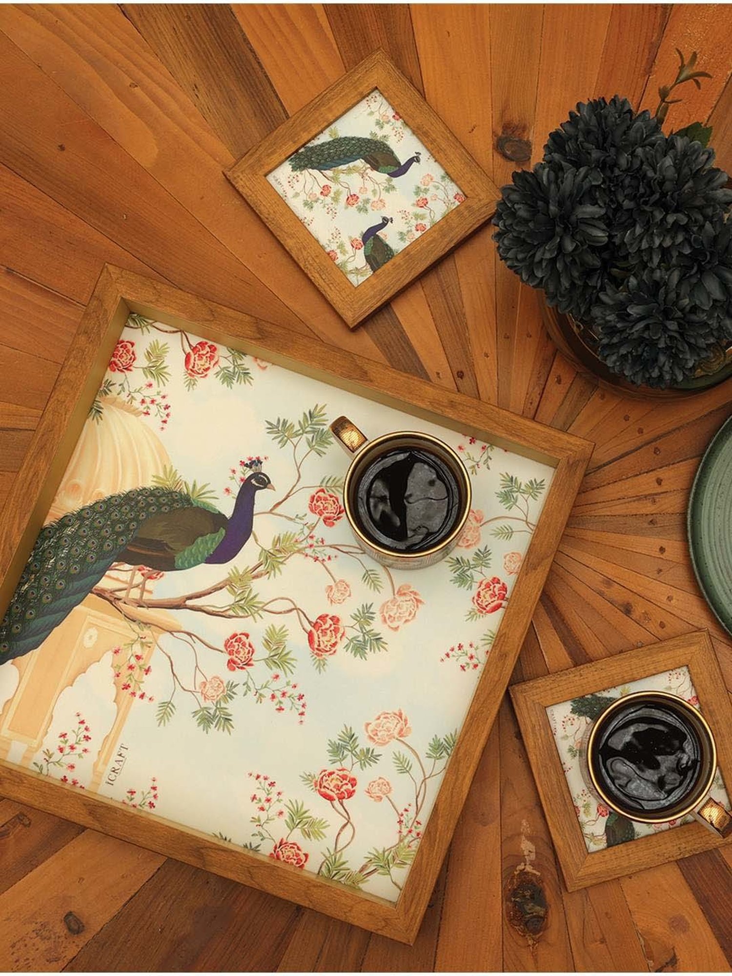 ICRAFT Multicolor Mdf Mor Series Tray