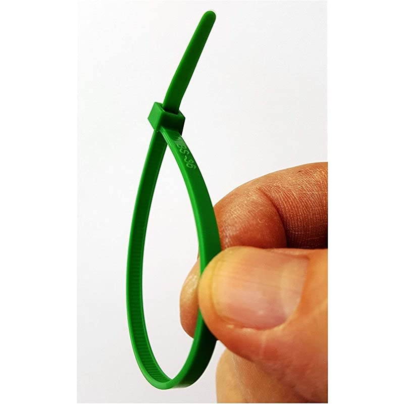 Ties Standard Duty 76 Inch Premium Nylon Wire Management ZipTies 50 LB Tensile Strength USA Strong Ties 100 Pack Green