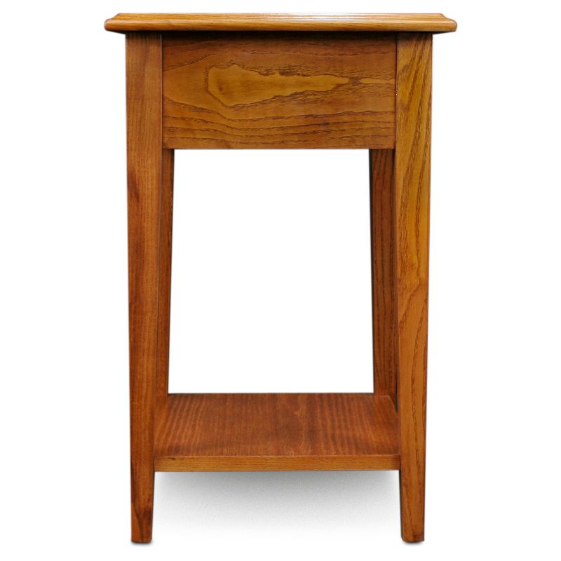 Favorite Finds Square Side Table Medium Oak Finish - Leick Home