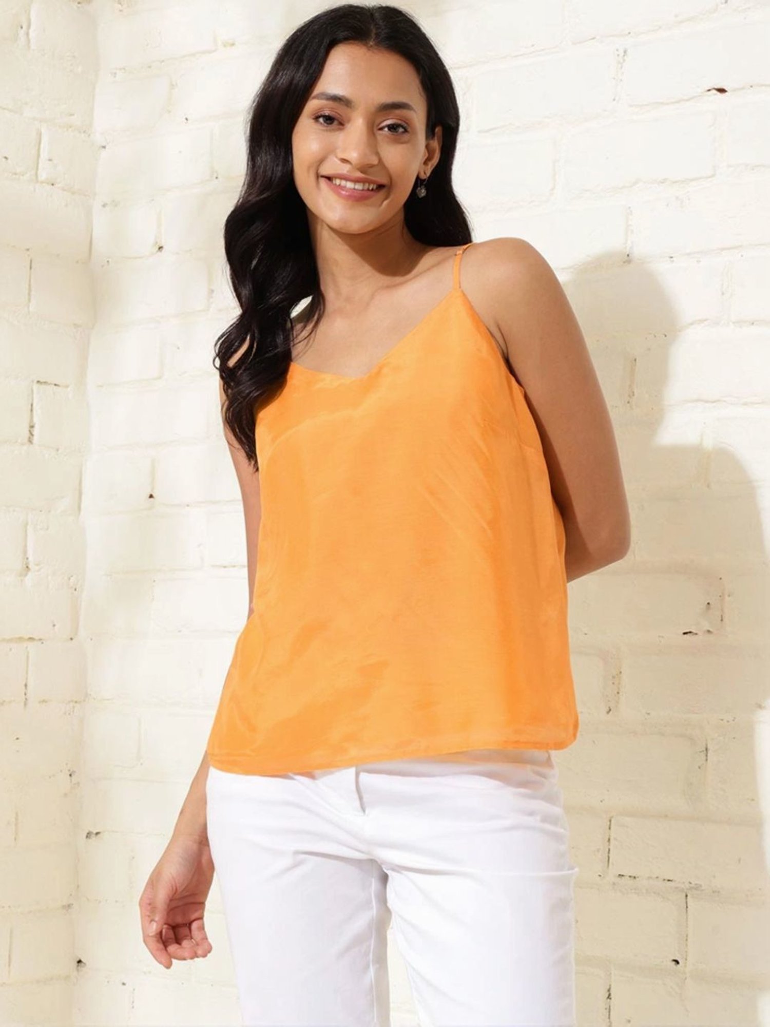 Fabindia Yellow Regular Fit Top