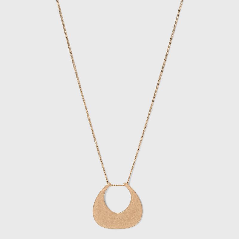 Worn Gold Pendant Necklace - Universal Thread™ Gold